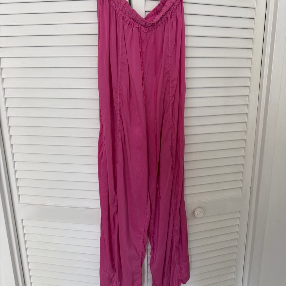 Forte forte Magenta Wide-Leg Jumpsuit - Relaxed Silhouett